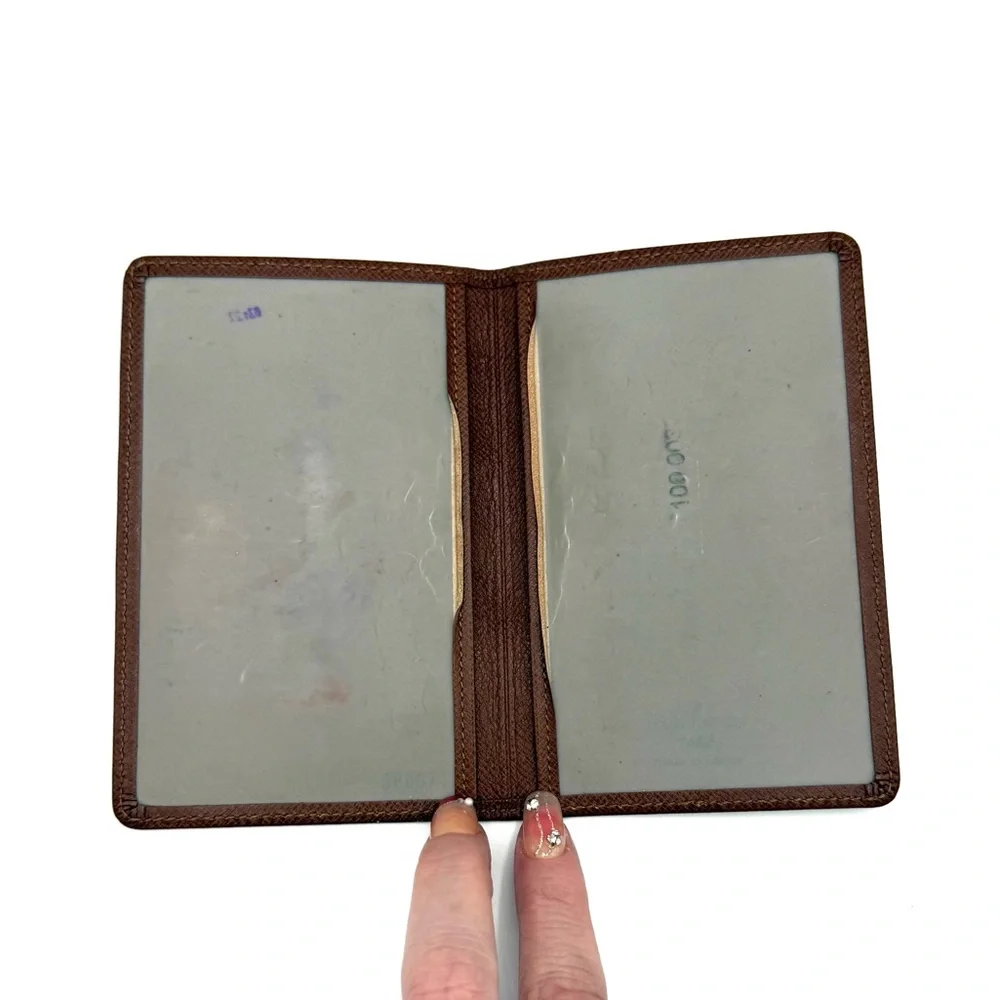 Vintage Louis Vuitton Taiga Passport Cover ✔️Authentic! Brown Early 90’s - Picture 10 of 13